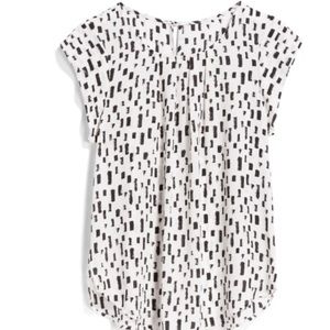 Black and white blouse